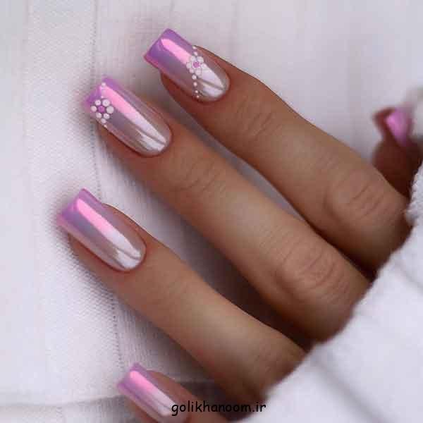  100 مدل ناخن کروم جواهری