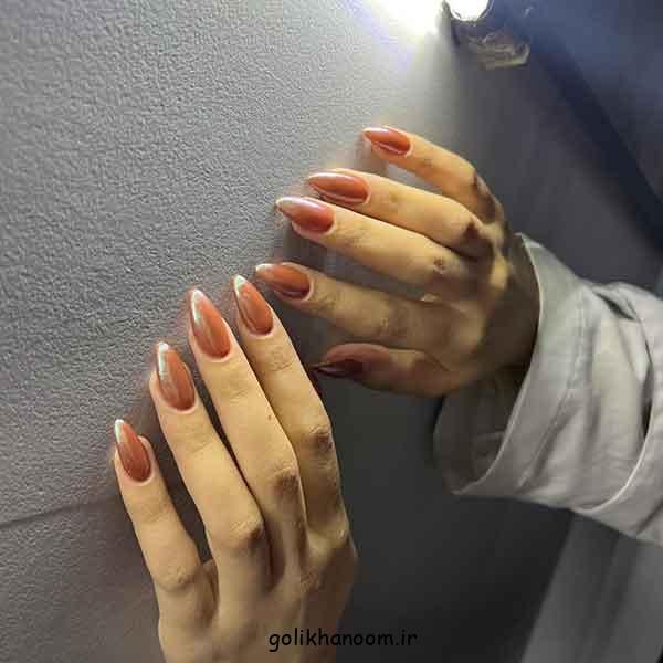  100 مدل ناخن کروم جواهری