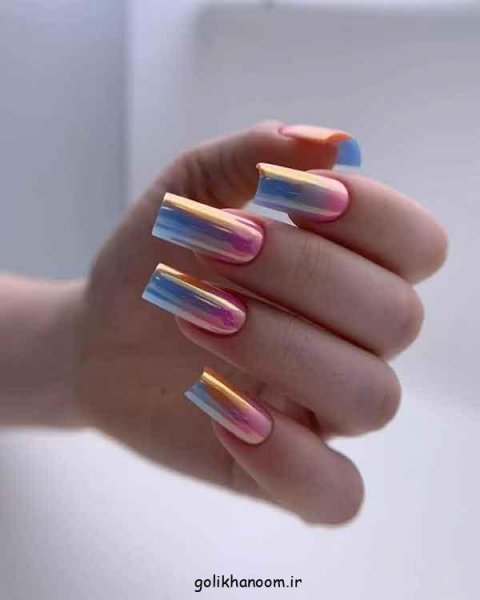  100 مدل ناخن کروم جواهری
