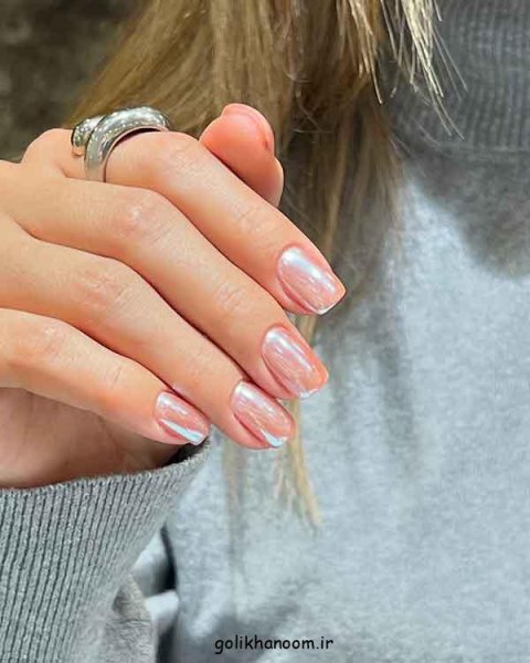  100 مدل ناخن کروم جواهری