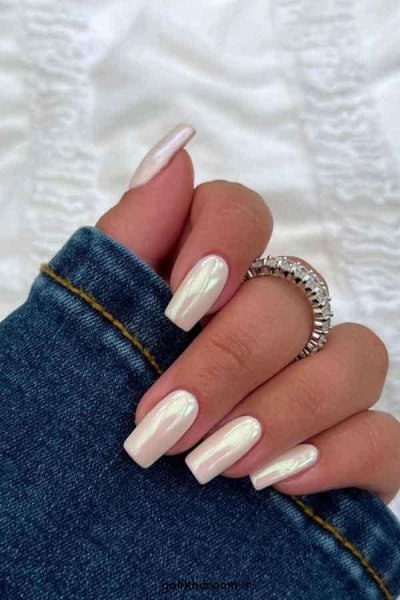  100 مدل ناخن کروم جواهری