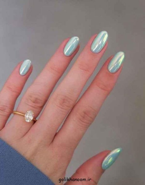  100 مدل ناخن کروم جواهری