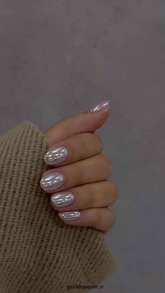 100 مدل ناخن کروم جواهری