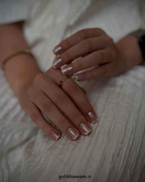  100 مدل ناخن کروم جواهری