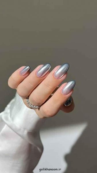  100 مدل ناخن کروم جواهری