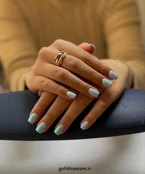  100 مدل ناخن کروم جواهری