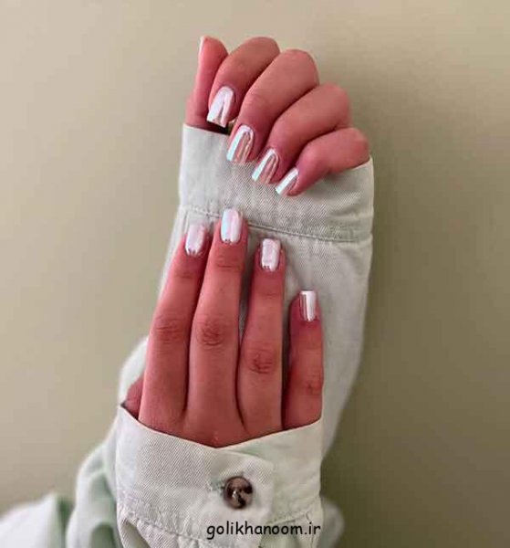  100 مدل ناخن کروم جواهری