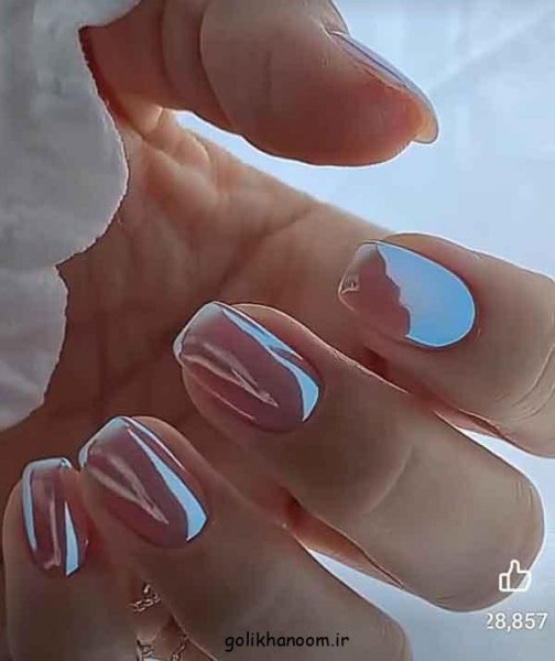  100 مدل ناخن کروم جواهری
