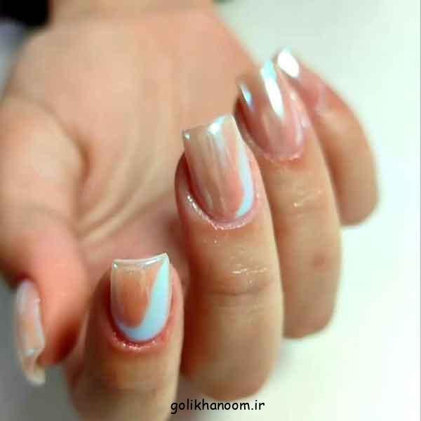  100 مدل ناخن کروم جواهری