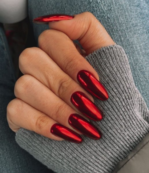  44 مدل ناخن کروم قرمز