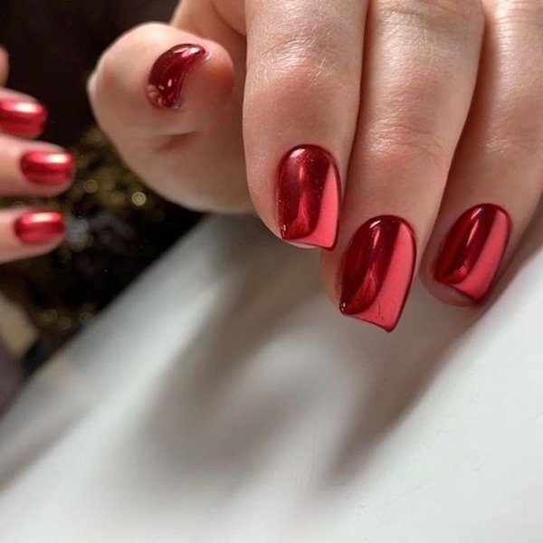  44 مدل ناخن کروم قرمز