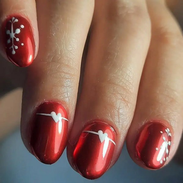  44 مدل ناخن کروم قرمز