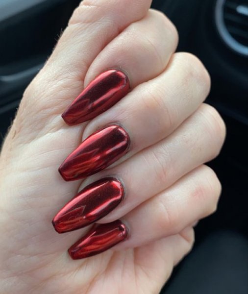  44 مدل ناخن کروم قرمز