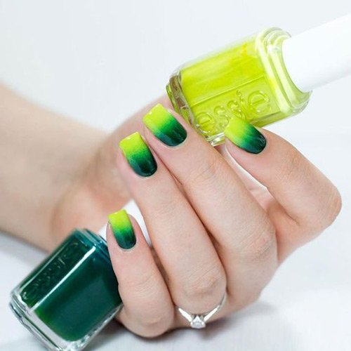  64 عکس طرح ناخن آمبره