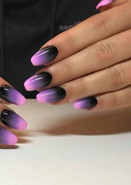  64 عکس طرح ناخن آمبره