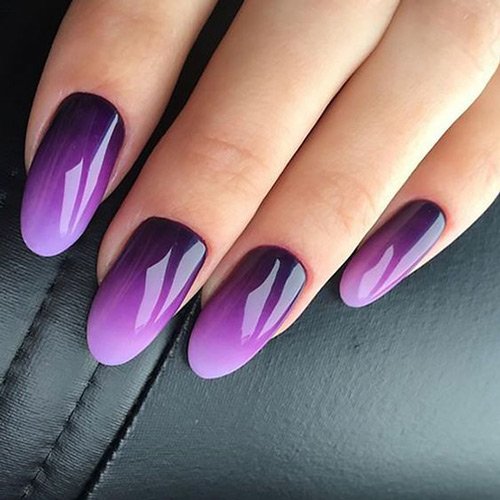  64 عکس طرح ناخن آمبره