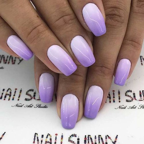  64 عکس طرح ناخن آمبره