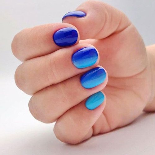  64 عکس طرح ناخن آمبره