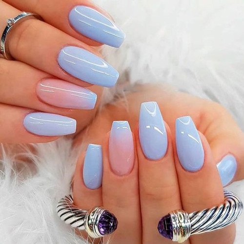  64 عکس طرح ناخن آمبره