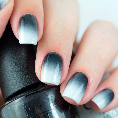  64 عکس طرح ناخن آمبره