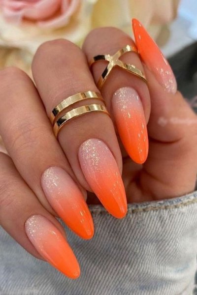  64 عکس طرح ناخن آمبره