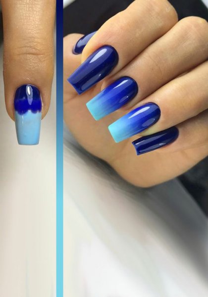  64 عکس طرح ناخن آمبره