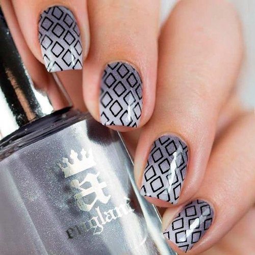  64 عکس طرح ناخن آمبره