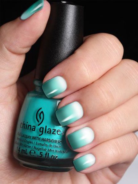  64 عکس طرح ناخن آمبره