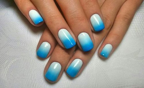  64 عکس طرح ناخن آمبره