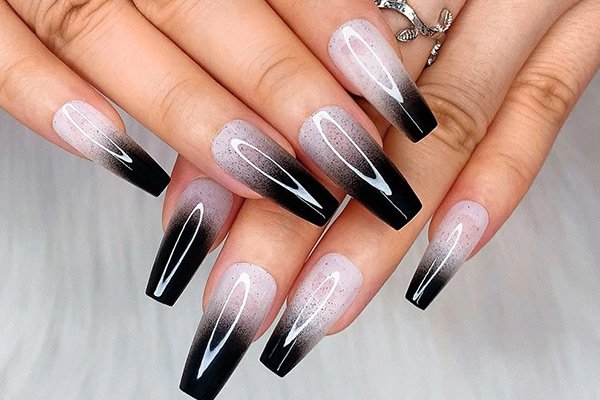  40 عکس ناخن آمبره شاین