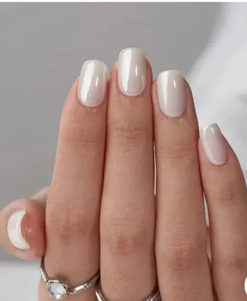  88 عکس مدل ناخن امبره سفید