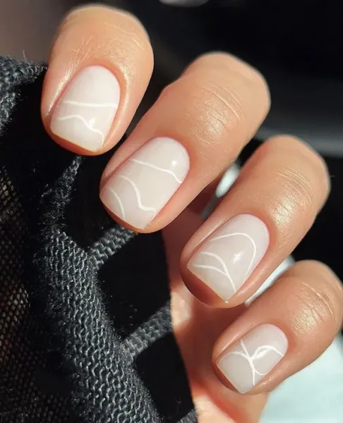  88 عکس مدل ناخن امبره سفید