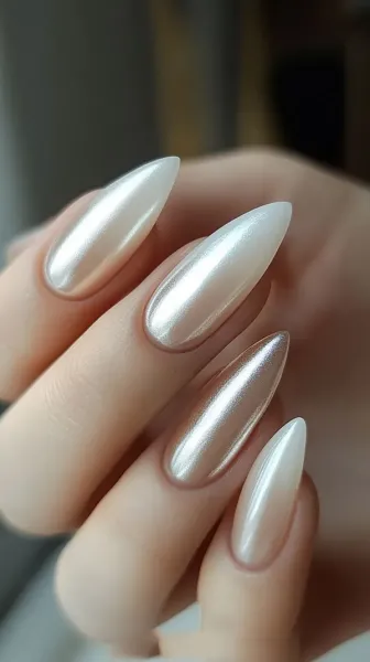  88 عکس مدل ناخن امبره سفید