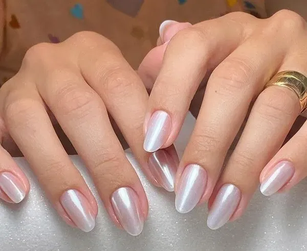  88 عکس مدل ناخن امبره سفید