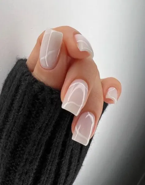  88 عکس مدل ناخن امبره سفید