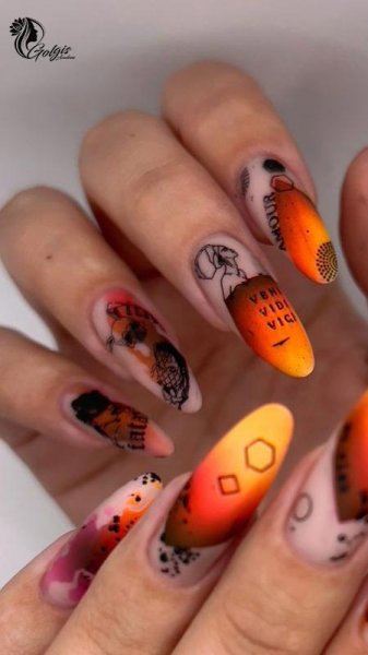  عکس طرح ناخن اسپرت