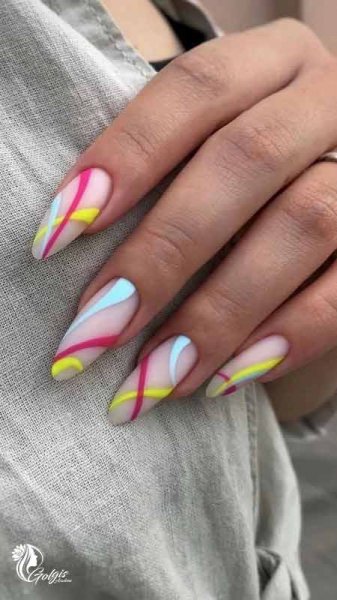  عکس طرح ناخن اسپرت