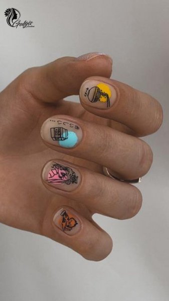  عکس طرح ناخن اسپرت