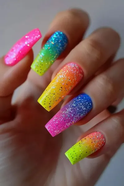 طرح ناخن اکلیلی ساده