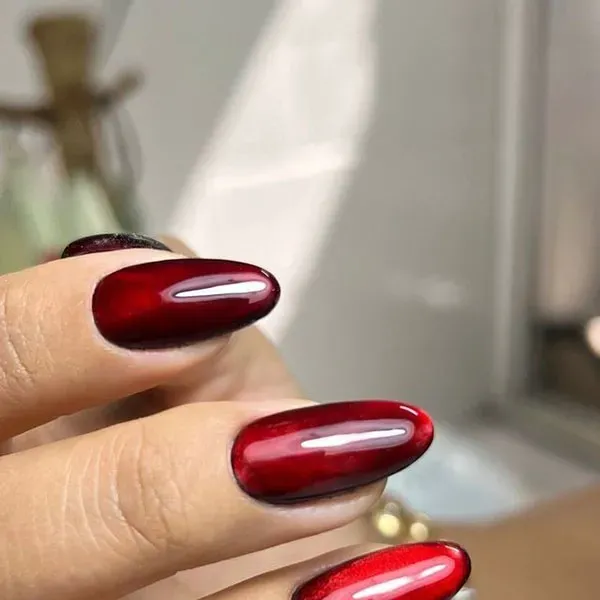  70 عکس ناخن آیس آبنباتی قرمز