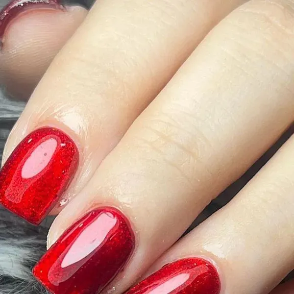  70 عکس ناخن آیس آبنباتی قرمز
