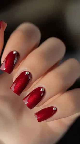  70 عکس ناخن آیس آبنباتی قرمز