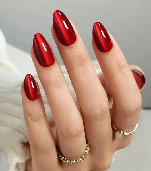  70 عکس ناخن آیس آبنباتی قرمز