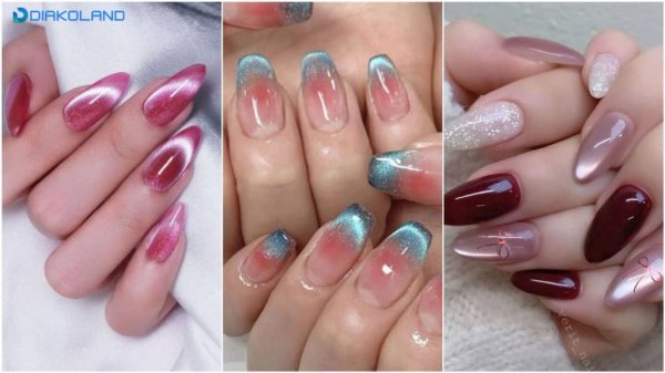  70 عکس ناخن آیس آبنباتی قرمز