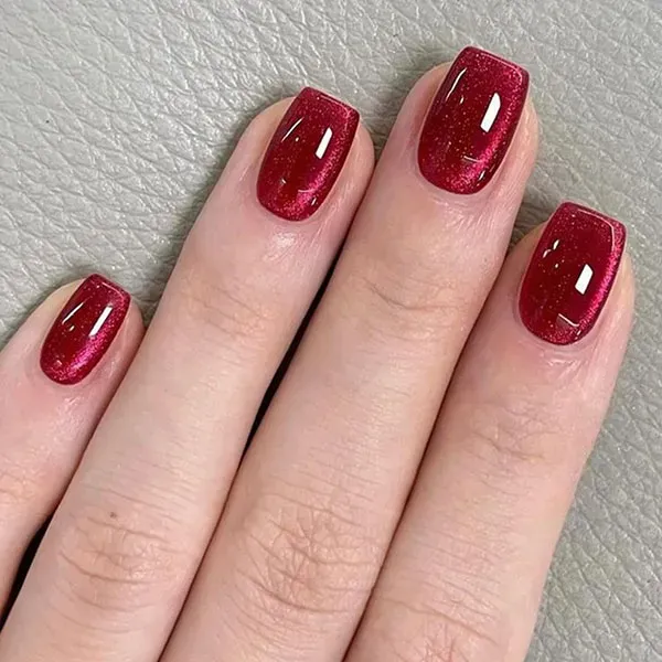  70 عکس ناخن آیس آبنباتی قرمز