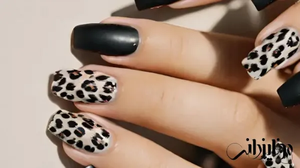  110 عکس طرح ناخن پلنگی