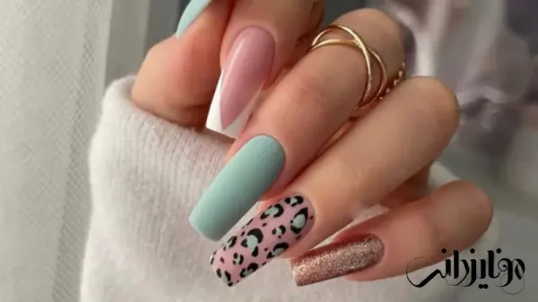  110 عکس طرح ناخن پلنگی