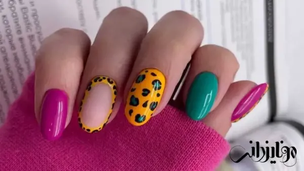  110 عکس طرح ناخن پلنگی