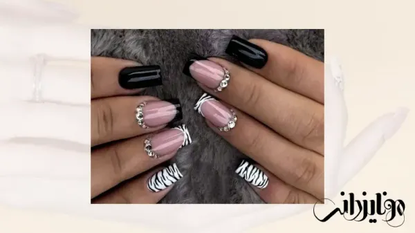  110 عکس طرح ناخن پلنگی