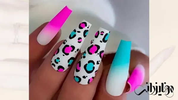  110 عکس طرح ناخن پلنگی